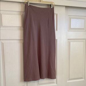 Slip skirt, tan, side zipper, 💯 cotton, small